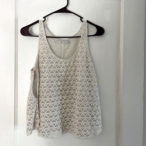 L ZARA floral tank top